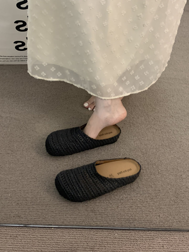 Women's Comfortable Slippers Made of Breathable Textile Material EB