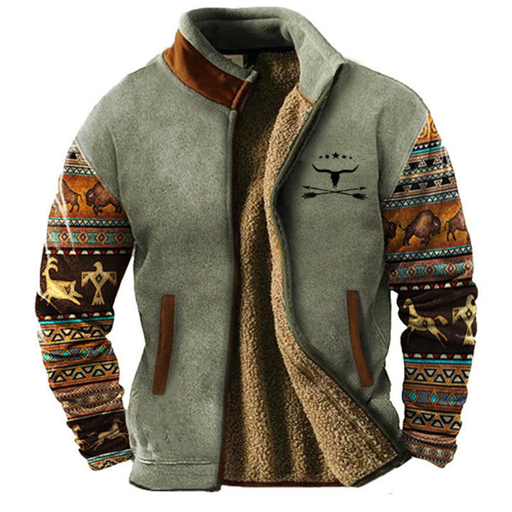 Philippe - Chic Sherpa Aztec Jacket