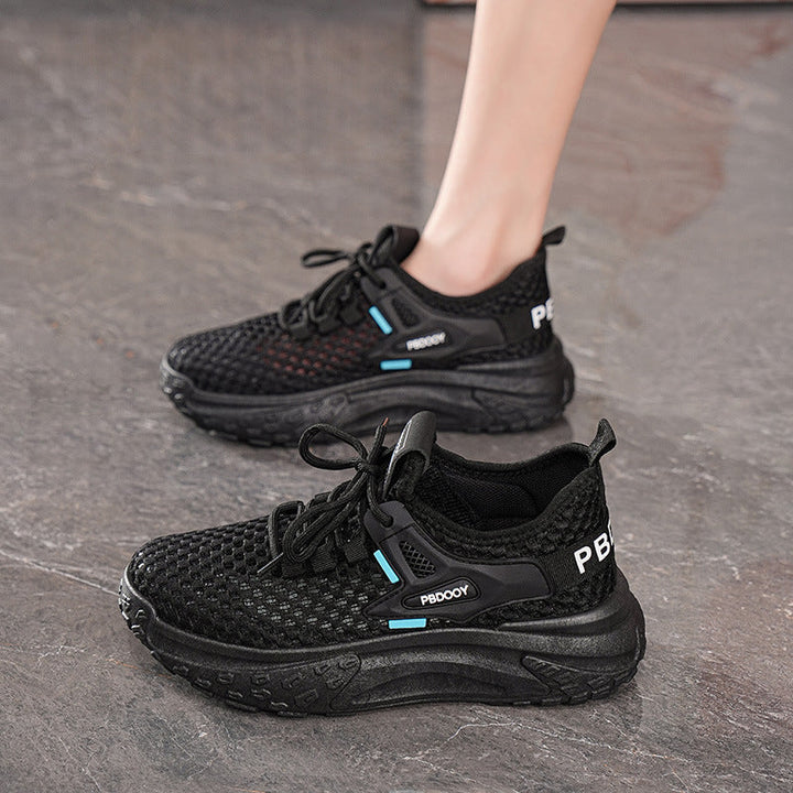 Women's Breathable Running Sneakers with Flexible Sole and Cushioning Material EB