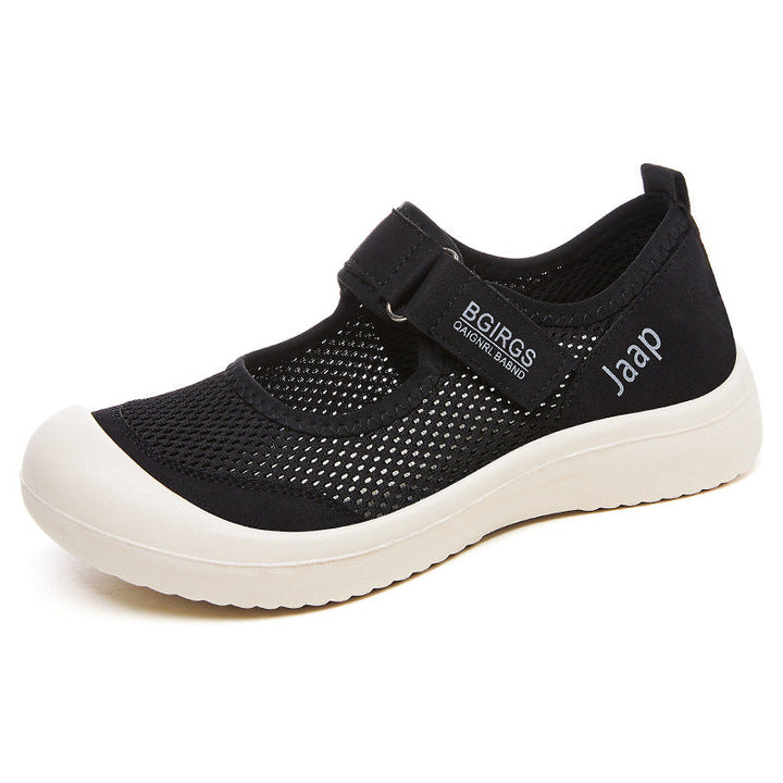 Women's Breathable Sandals with Adjustable Velcro Strap and Elastic Upper EB