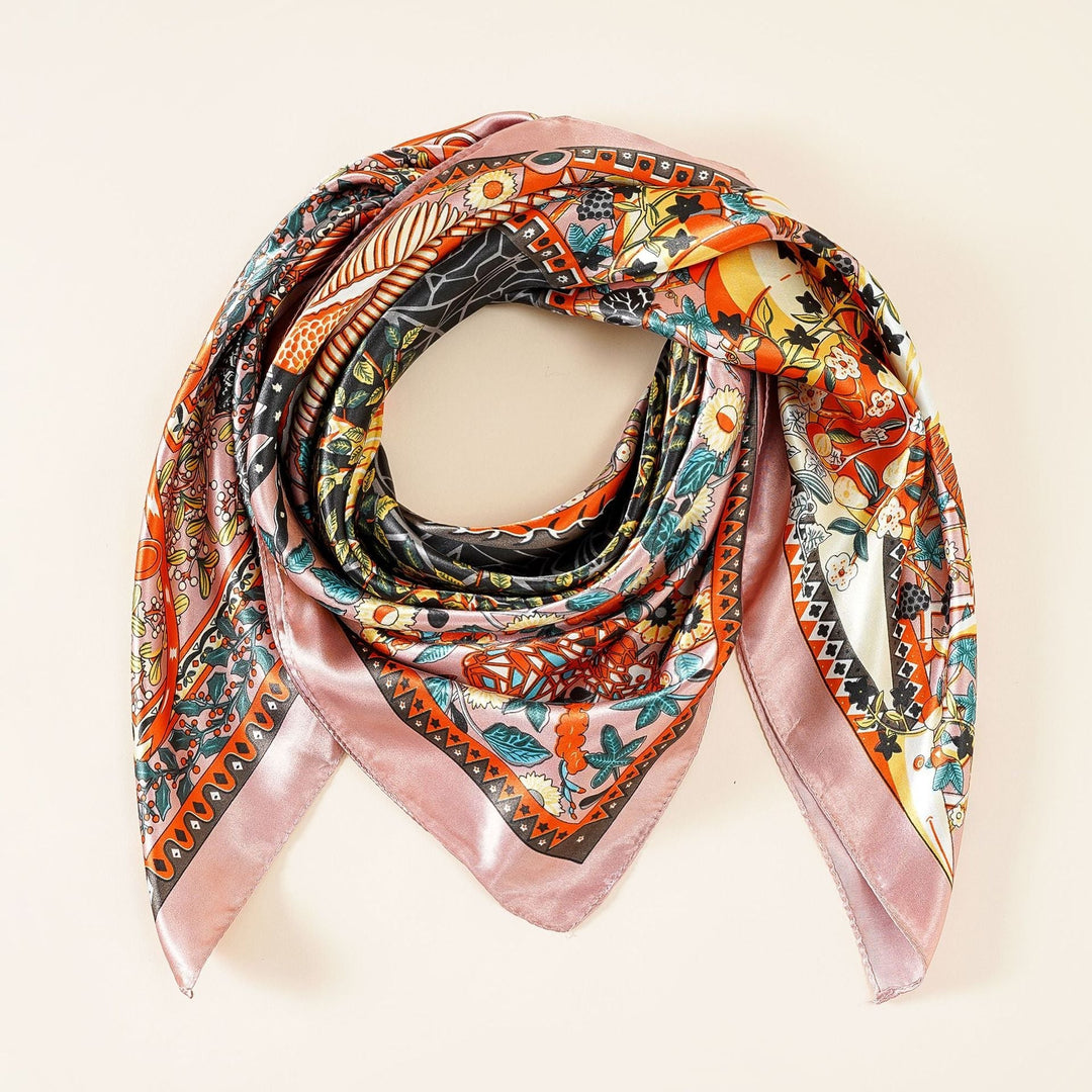 Women's Scarf with Floral Pattern