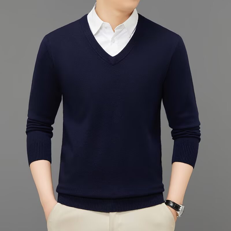 LAURENT MONACO | MEN'S V-NECK KNIT SWEATER