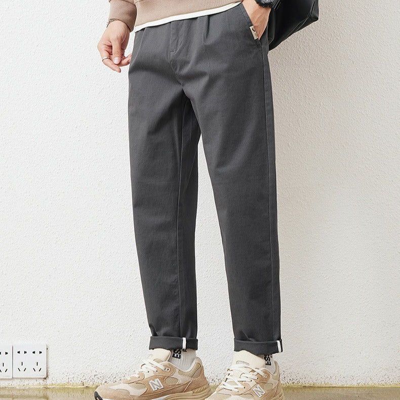 Men's Straight Cotton Pants - Augusto