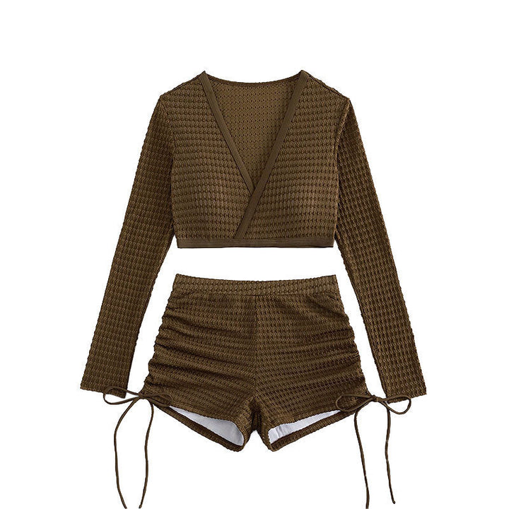 Women's Swim Skirt with High-Cut Top and Casual Design EB