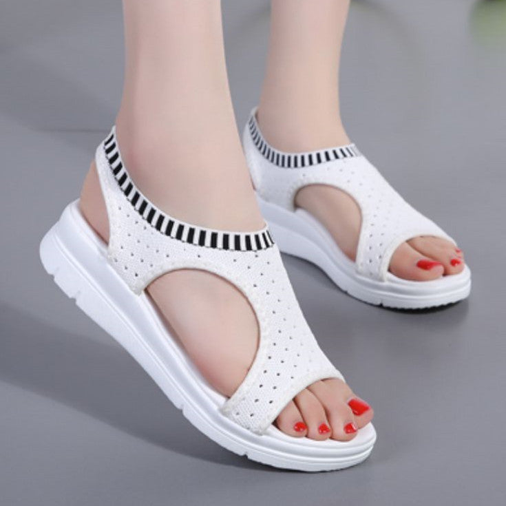 Women's Breathable Sandals with Open-Toe Design and Comfortable Footbed EB