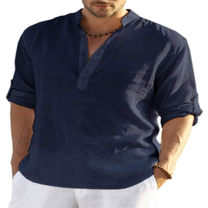 Summer Linen Shirt for Men - Elena Harper