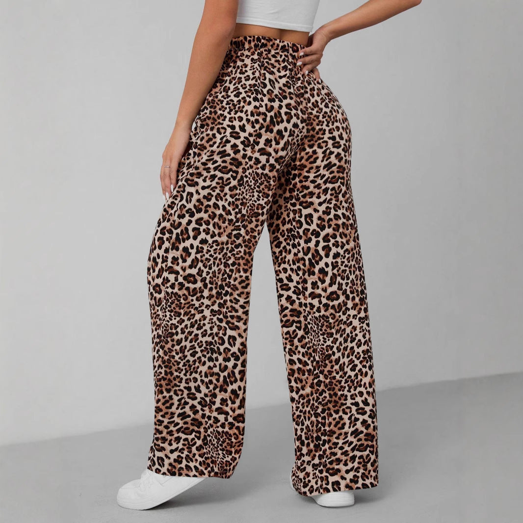 Women's Loose Fit Wide Leg Pattern Pants – Effortless Style & Comfort