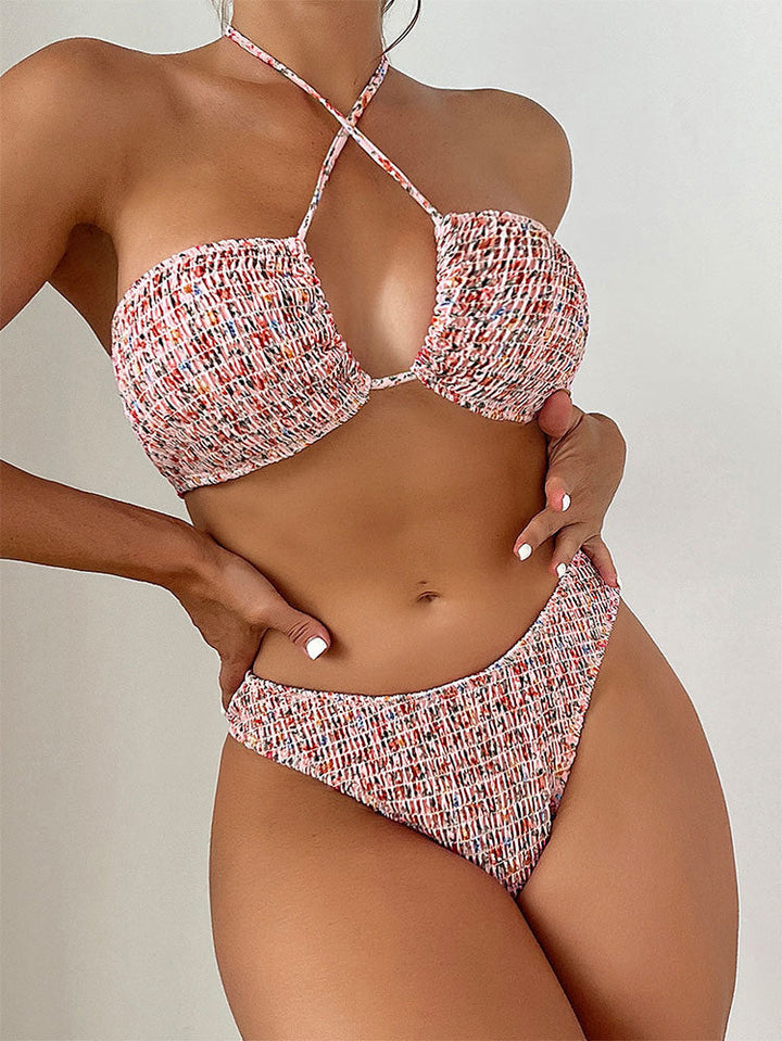 Ladies' Bandeau Bikini with Sophisticated Lacing Details EB