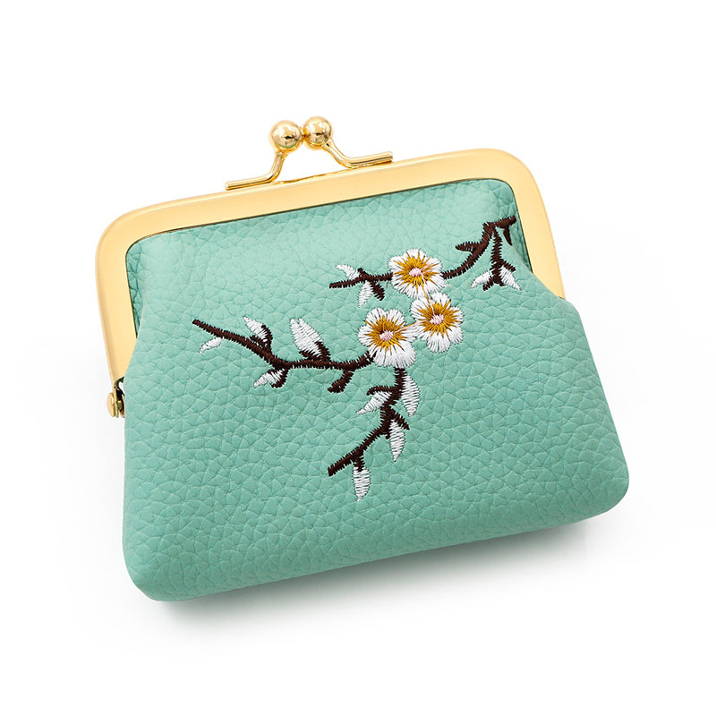 Vintage Floral Embroidered Wallet