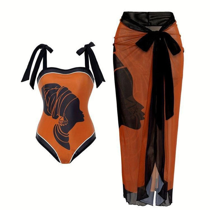 Women's Swimsuit with Airy Wrap Skirt EB