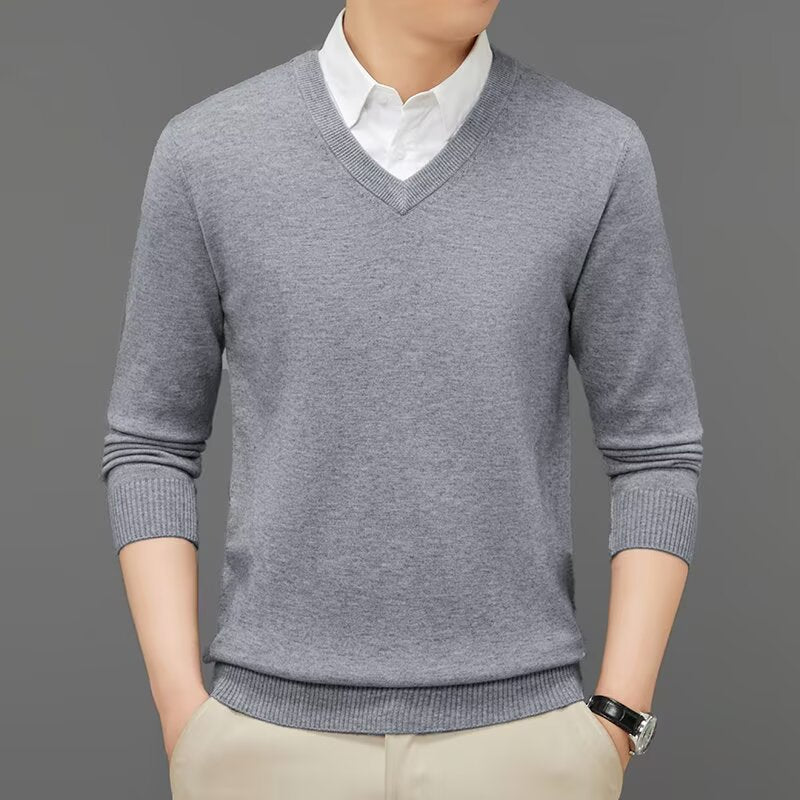 LAURENT MONACO | MEN'S V-NECK KNIT SWEATER