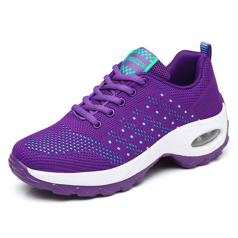 Women's Breathable Lightweight Sneakers with Shock-Absorbing Sole EB