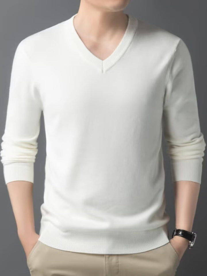 LAURENT MONACO | MEN'S V-NECK KNIT SWEATER