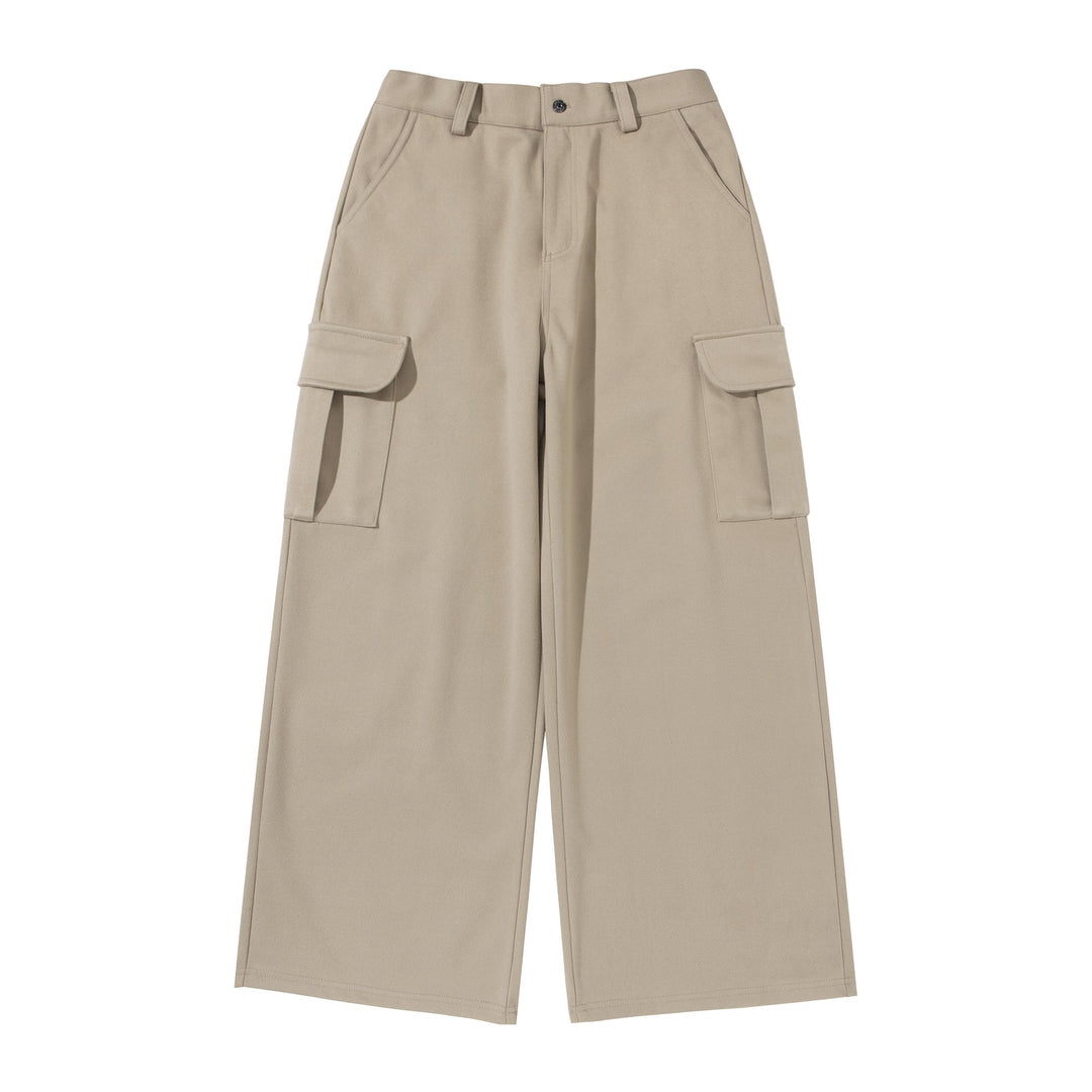 Women's Cropped Cargo Pants with Wide Leg and Patch Pockets Echoarchiv - Elena Harper