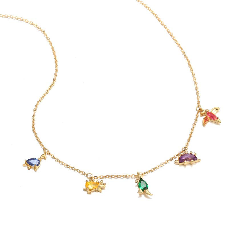 Colored Pendant Necklace