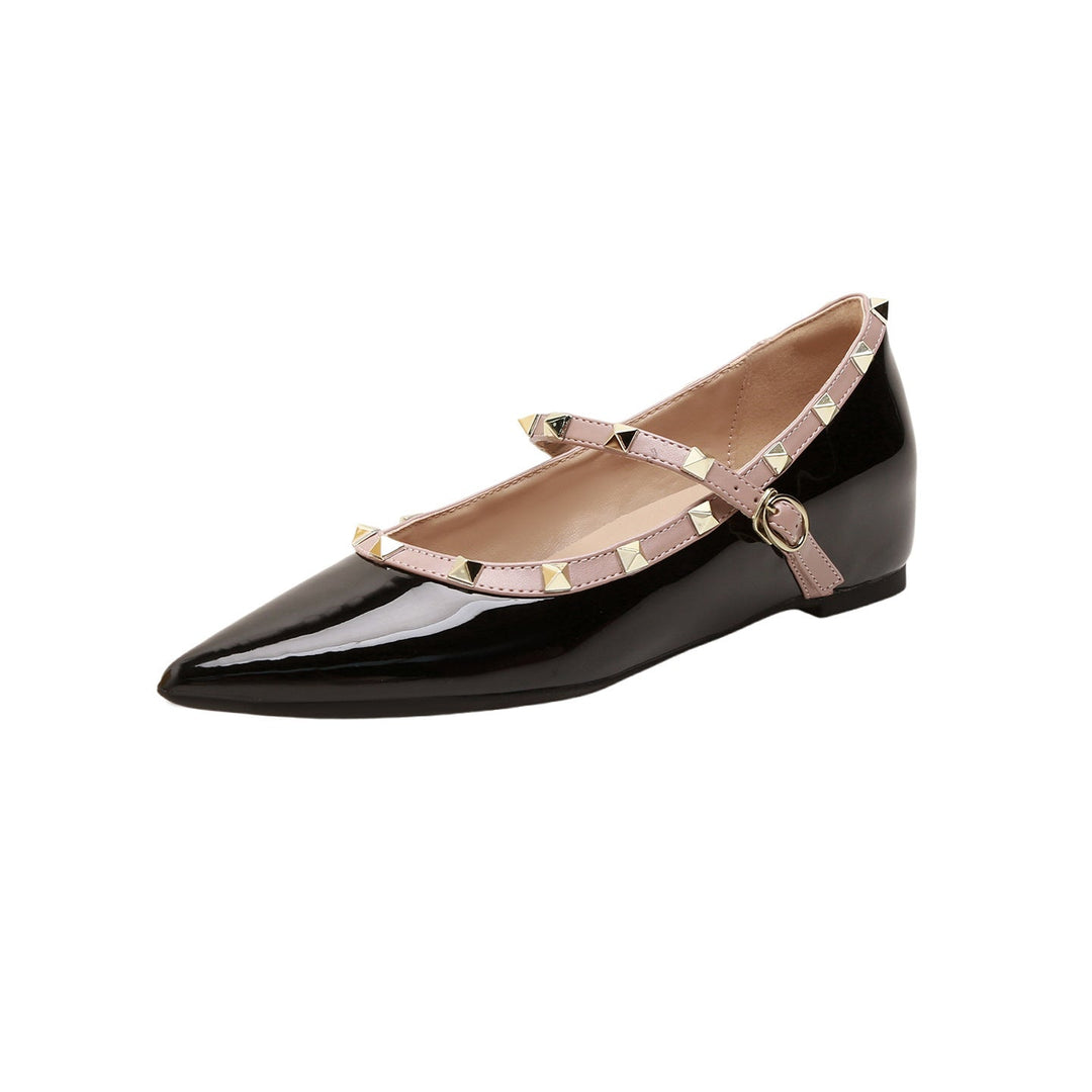 Ladies' Ballerinas with Adjustable Strap and Luxurious Shine EB