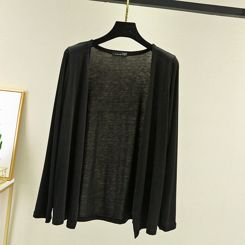 Women's Lightweight Open Front Long Sleeve Cardigan