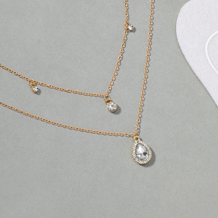 Vintage Water Drop Pendant Necklace