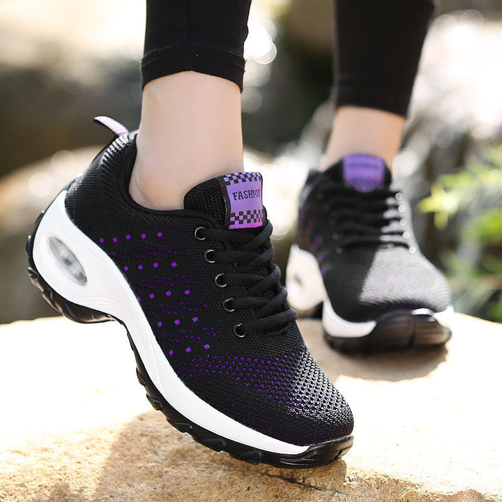 Women's Breathable Lightweight Sneakers with Shock-Absorbing Sole EB
