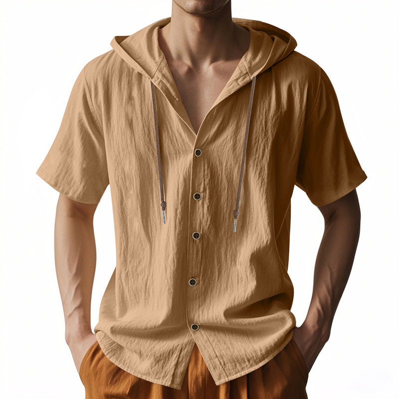 ELENA HARPER™  |  SUMMER HOODED SHIRT FOR MEN
