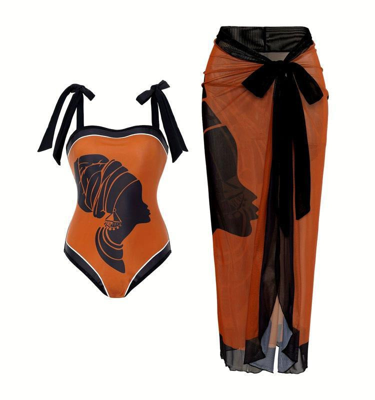Women's Swimsuit with Airy Wrap Skirt EB