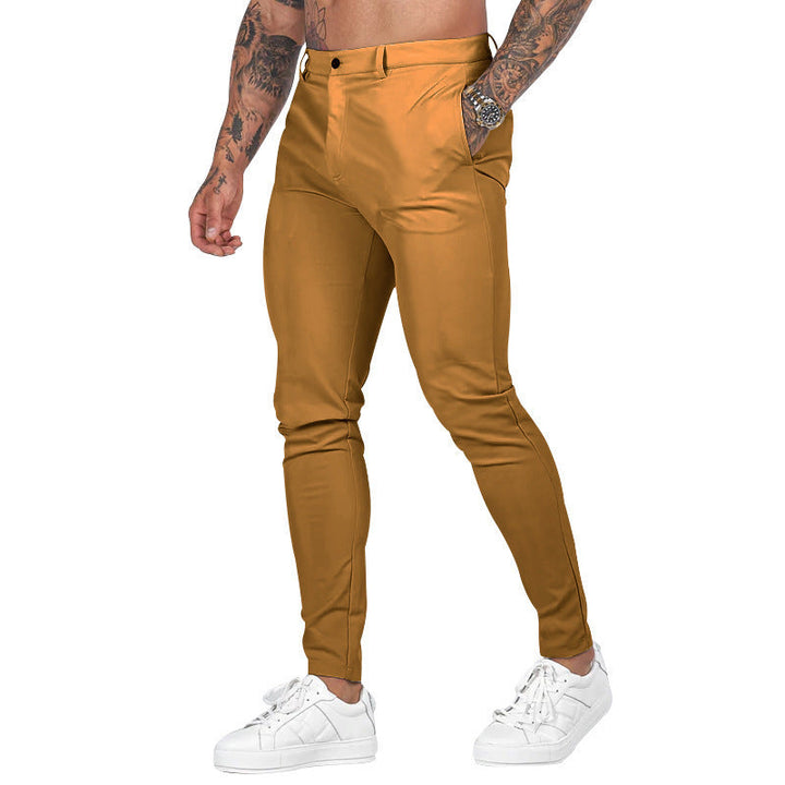 Men's Slim-Fit Stretch Chinos - Casual & Formal Trousers
