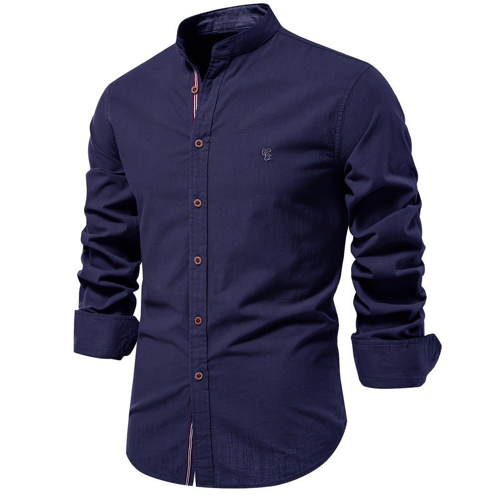 ELENA HARPER™  |  MENS MANDARIN COLLAR SHIRT