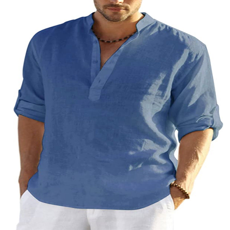Summer Linen Shirt for Men - Elena Harper