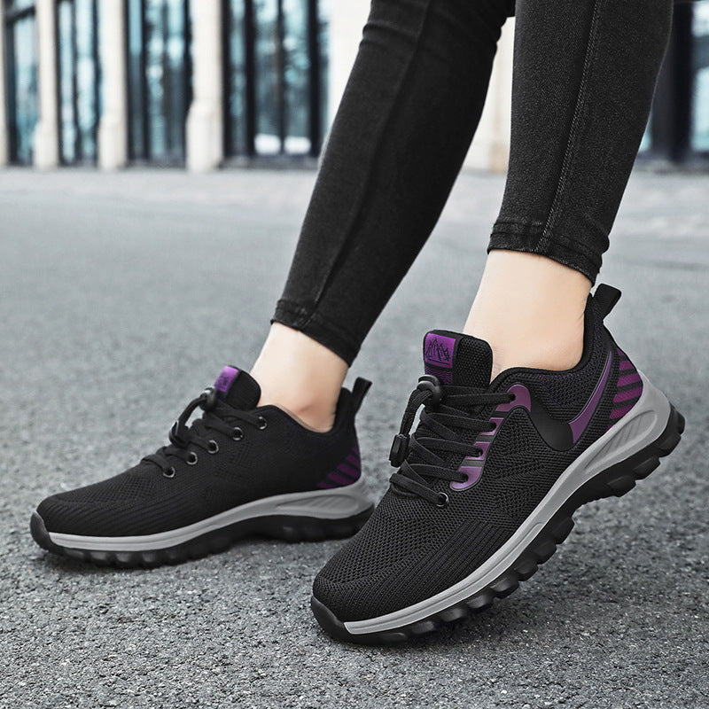 Women's Breathable Running Shoes with Elastic Quick-Lacing System EB
