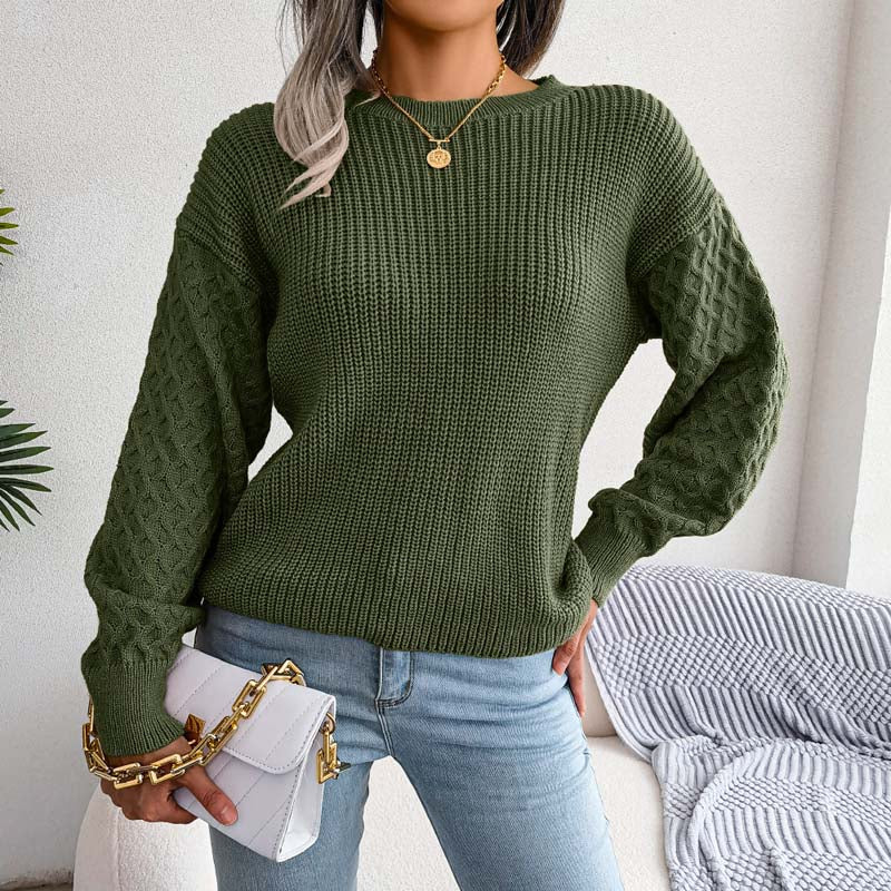 Casual Knit Pull Over in Solid Color