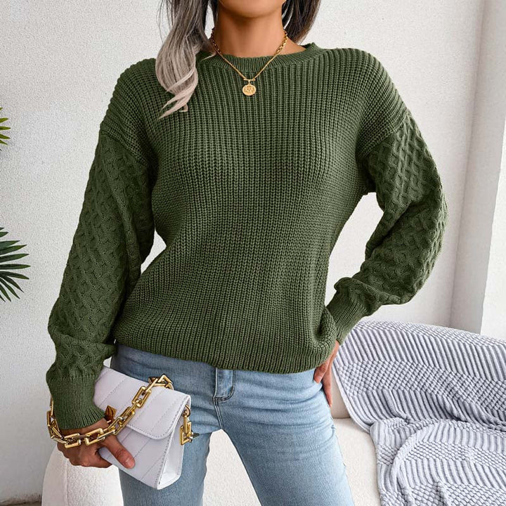 Casual Knit Pull Over in Solid Color