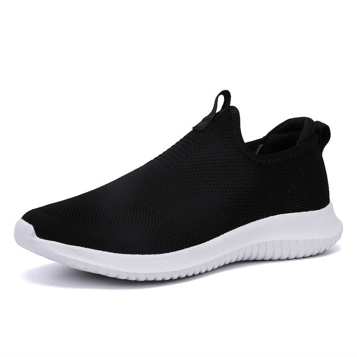 Ladies Comfortable and Flexible Slip-On Sneakers with Breathable Upper Material EB