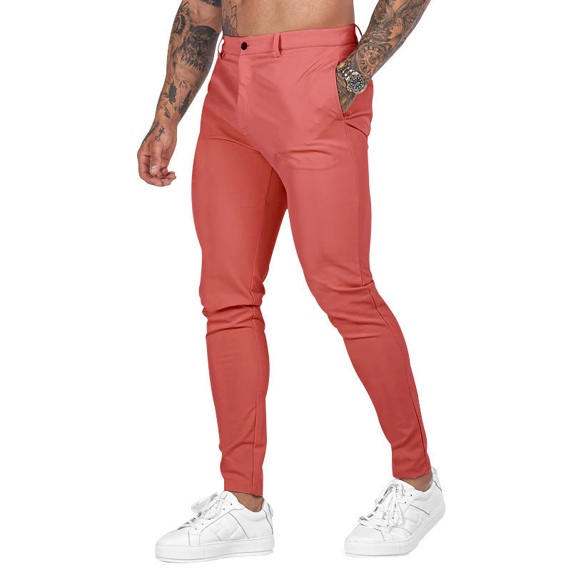 Men's Slim-Fit Stretch Chinos - Casual & Formal Trousers