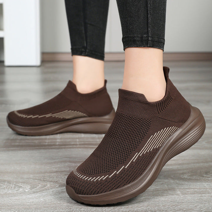 Women's Breathable Slip-On Sports Shoes with Flexible Design EB