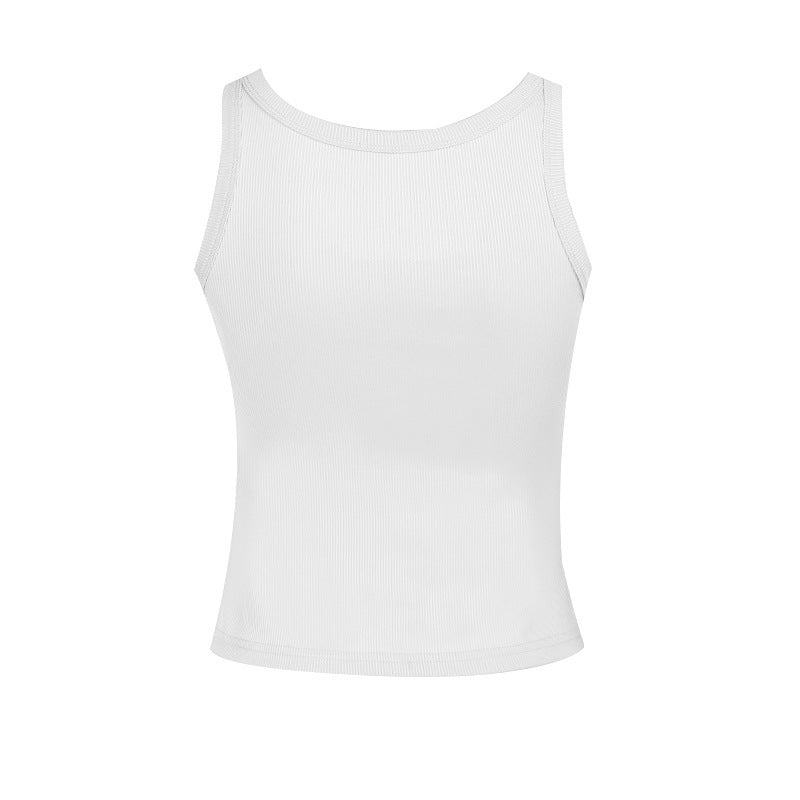 Women's Sleeveless Button-Up Top EB