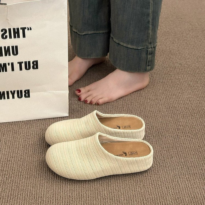 Women's Comfortable Slippers Made of Breathable Textile Material EB