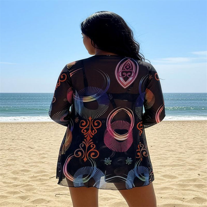 Women's Bikini Set with Fashionable Kimono – Maréssa