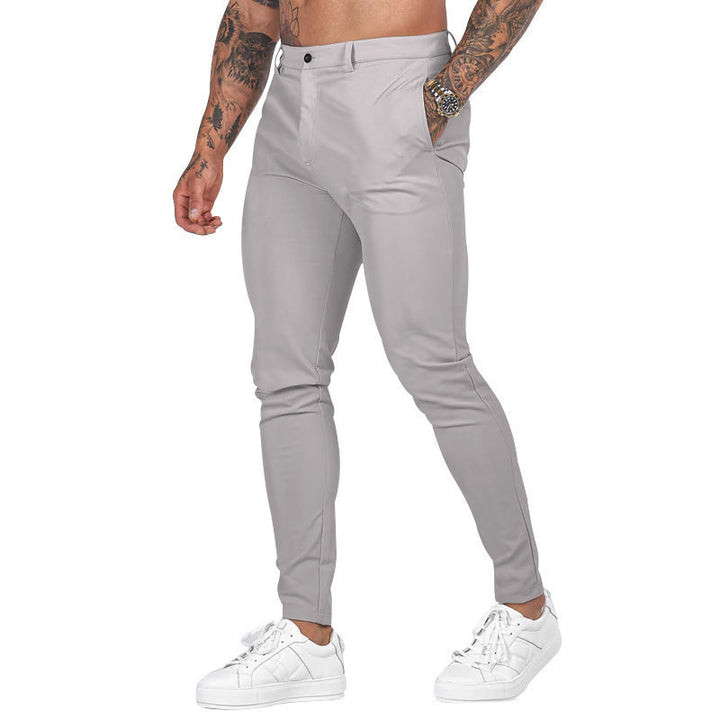 Men's Slim-Fit Stretch Chinos - Casual & Formal Trousers