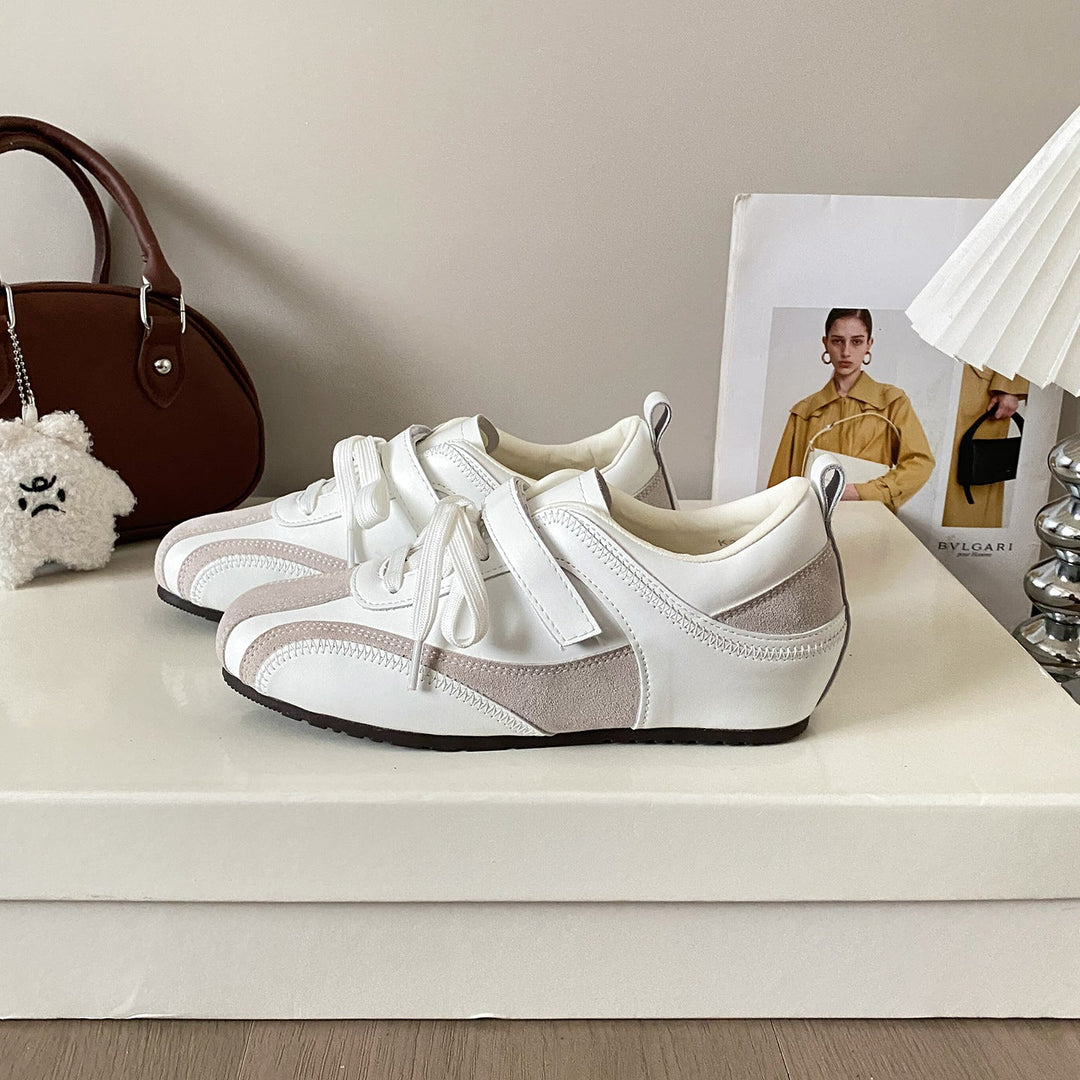 Women's Comfortable Sneakers with Elegant Upper Material and Fashionable Lacing Details EB