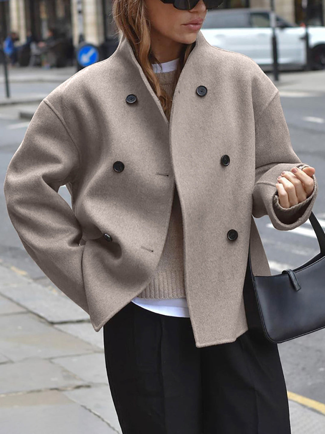 Adelheid | Classic and Elegant Double-Breasted Coat for Women