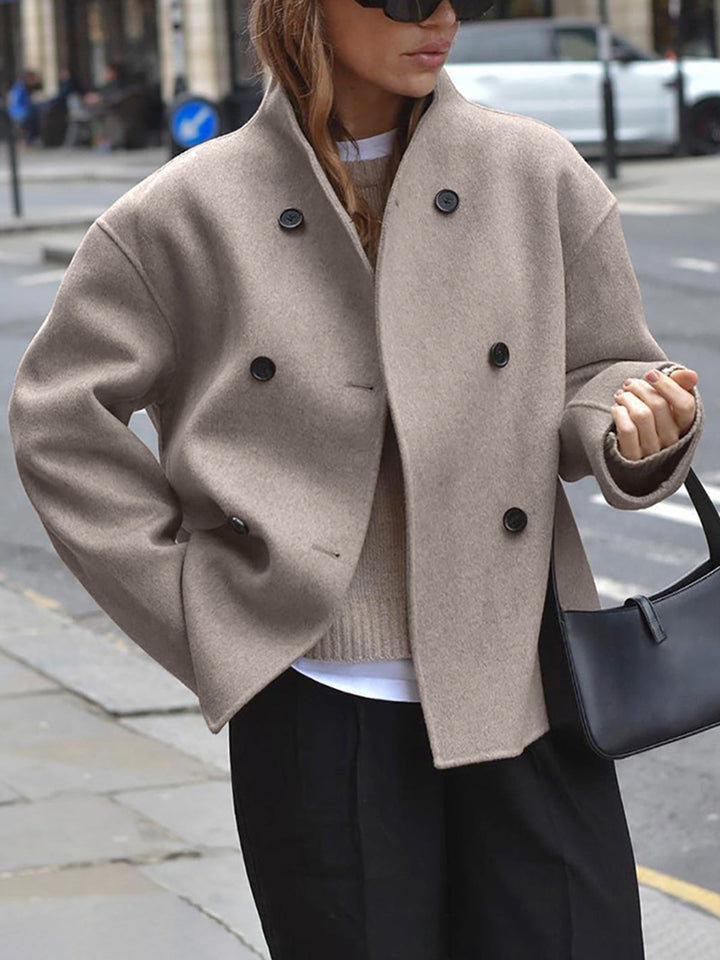 Adelheid | Classic and Elegant Double-Breasted Coat for Women