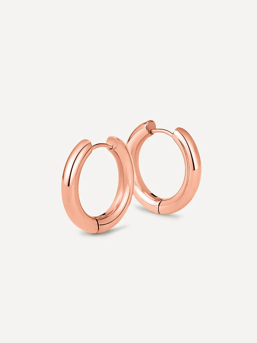 Medium Diamond Hoops of 24 mm