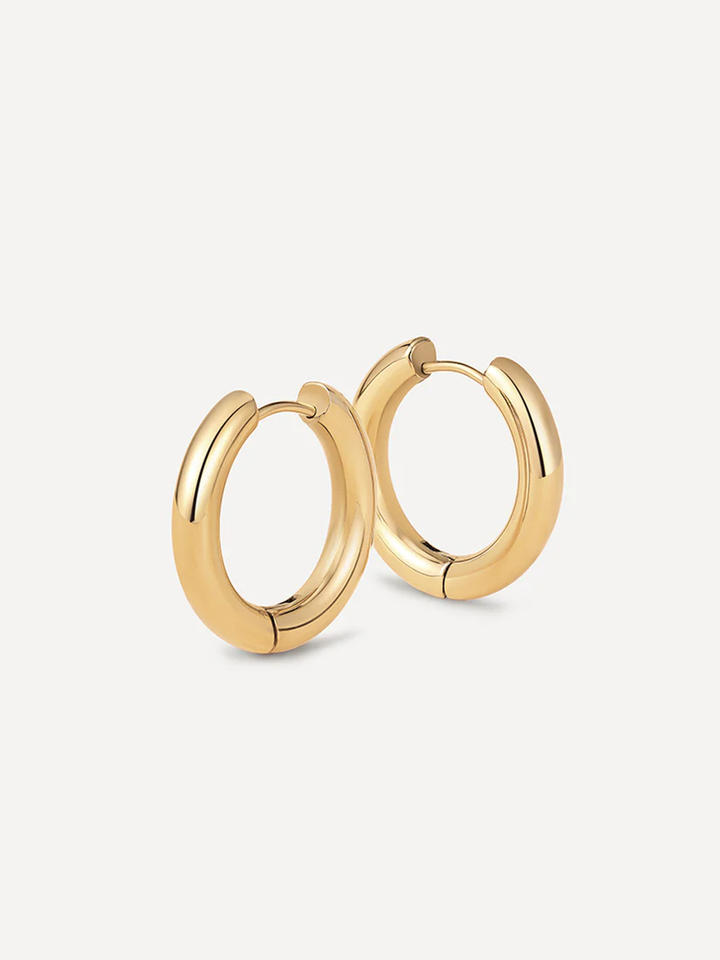 Medium Diamond Hoops of 24 mm