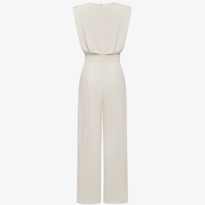 Uarutara Elegant Jumpsuit with Belt, view 4 - Elena Harper
