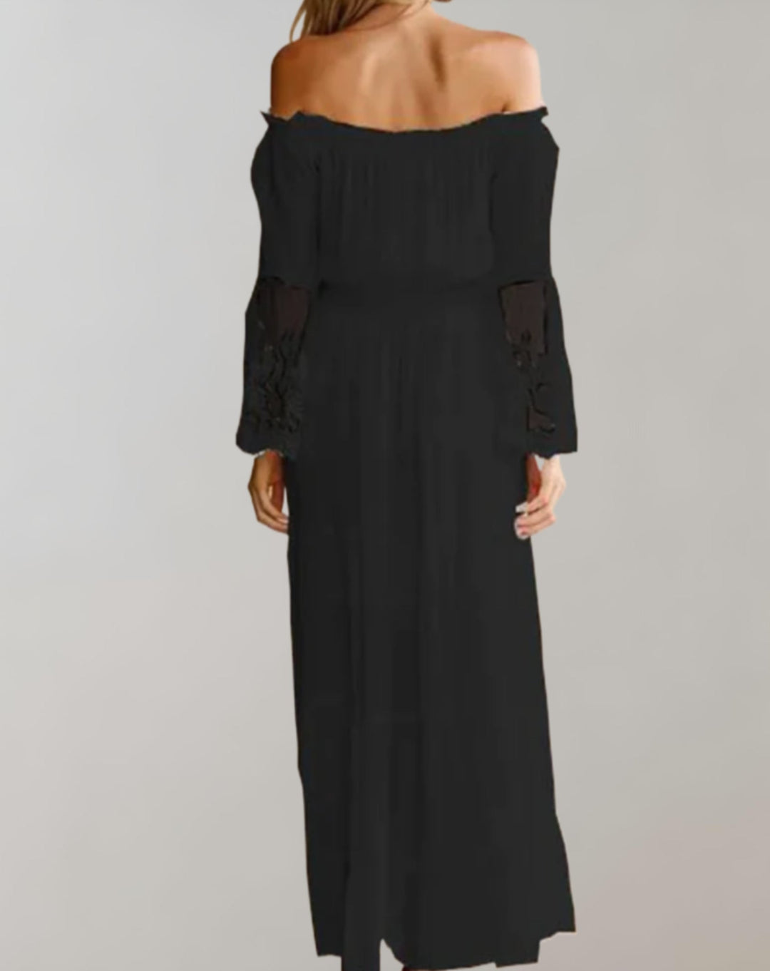 Off-Shoulder Maxi Dress for Wedding Guests - Elara