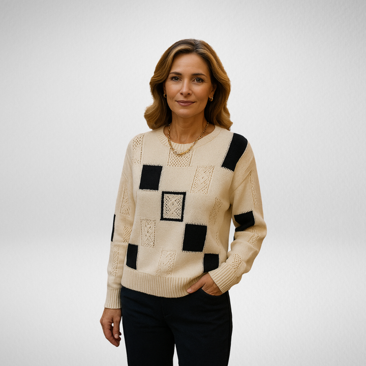 Aymbr Elegant Graphic Sweater - Elena Harper