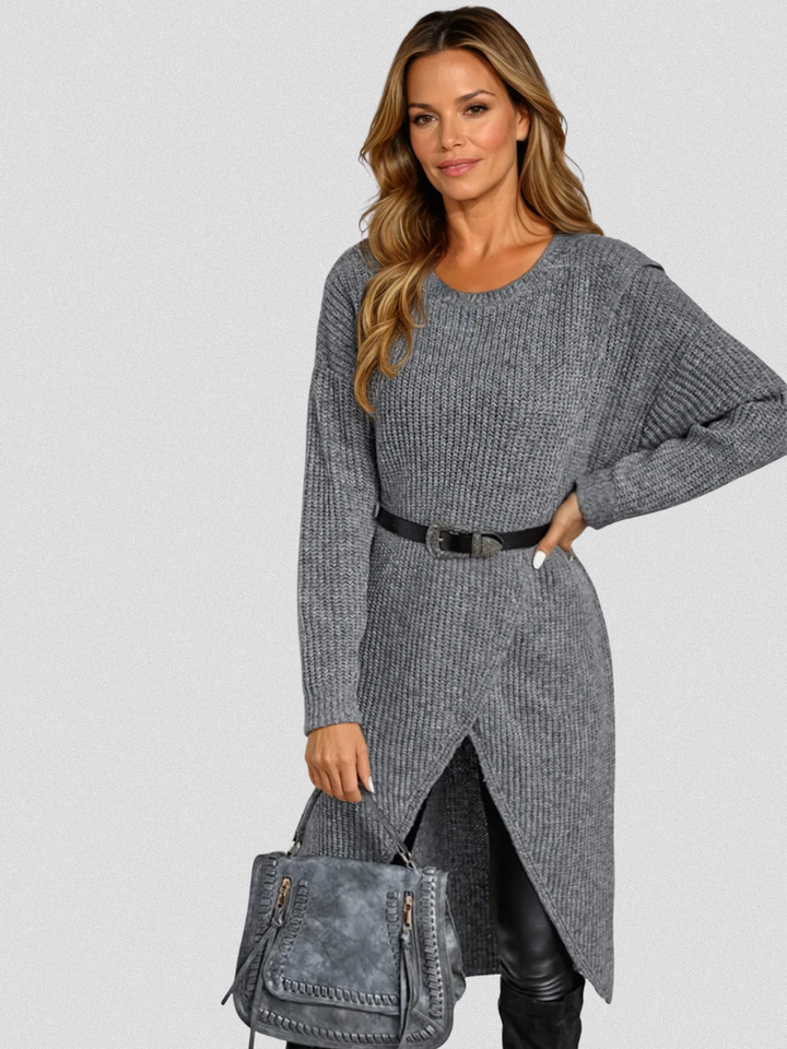 WRAP KNIT DRESS AIR
