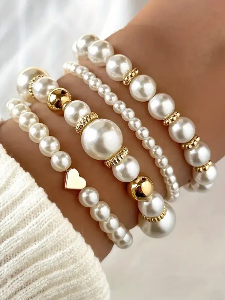 Amar Pearl Bracelet Duo - Elena Harper