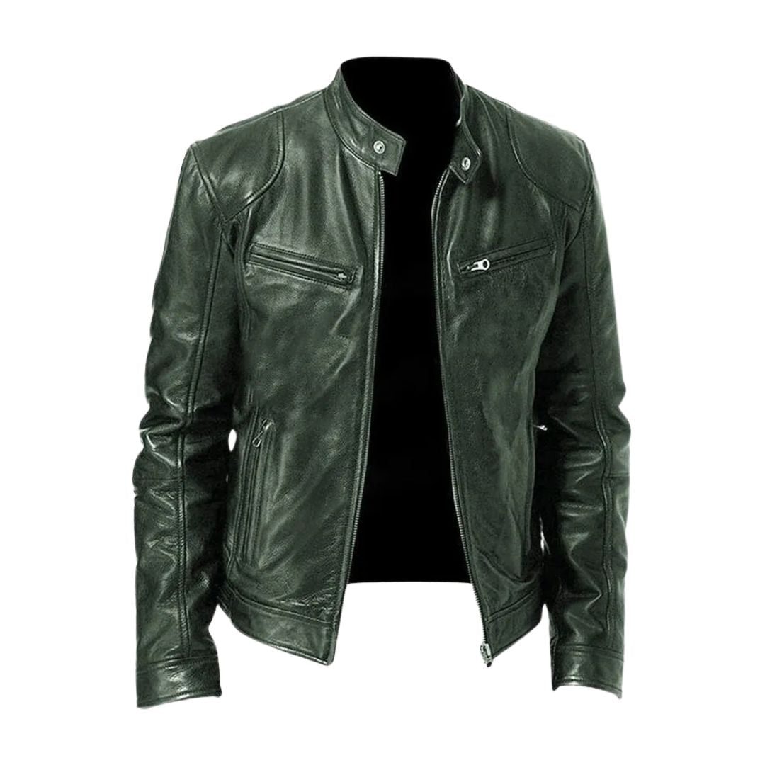 LAURENT MONACO | SLIM FIT HIGH COLLAR JACKET FOR MEN