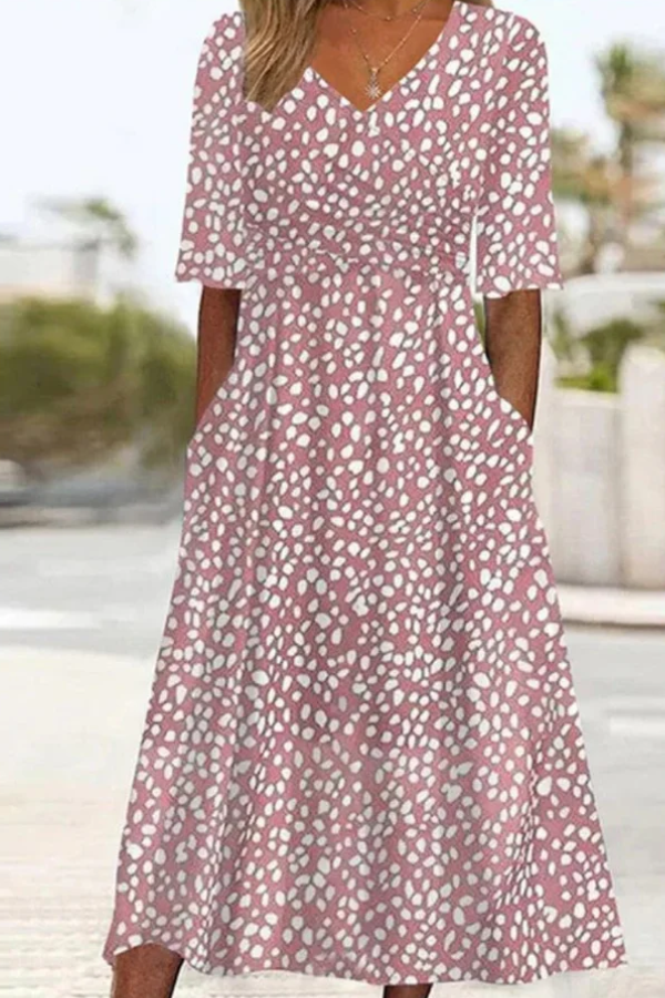 Romy Polka Midi Dress - Elena Harper